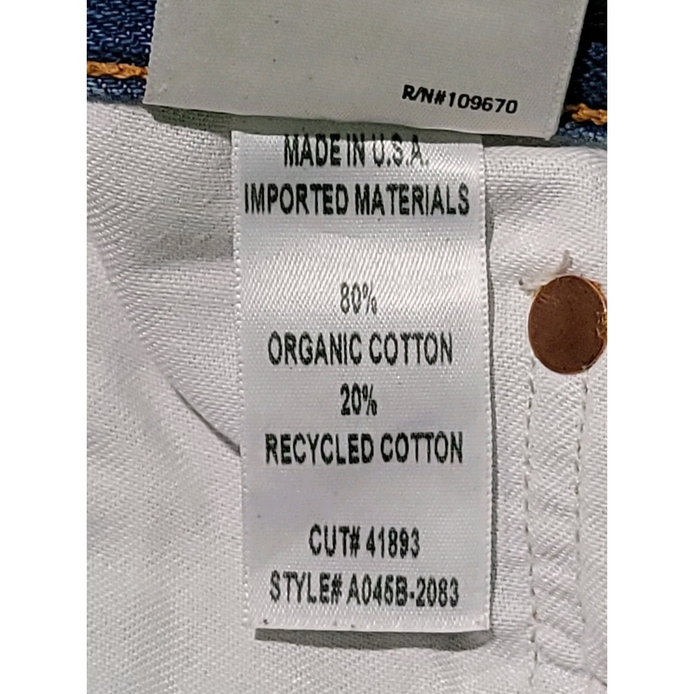 AGOLDE Womens Jeans 28 (29x26)  High Rise Straight Button Fly Cotton USA - Picture 4 of 11